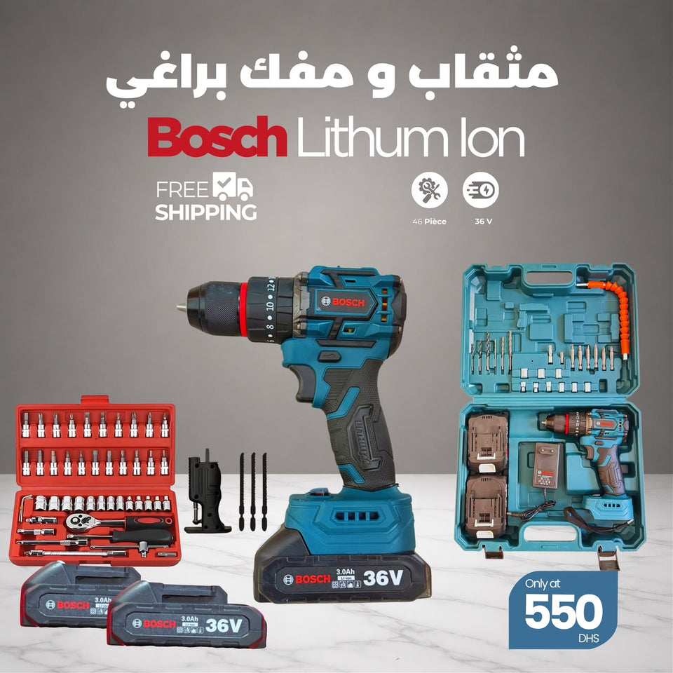 مثقاب ومفك البراغيBOSCH36 v